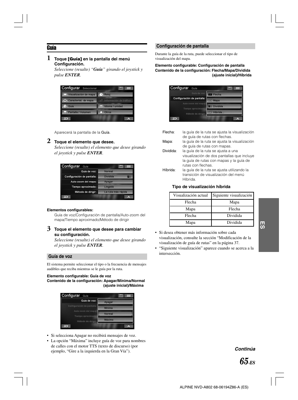 Guía | Alpine NVD-A802 User Manual | Page 232 / 252