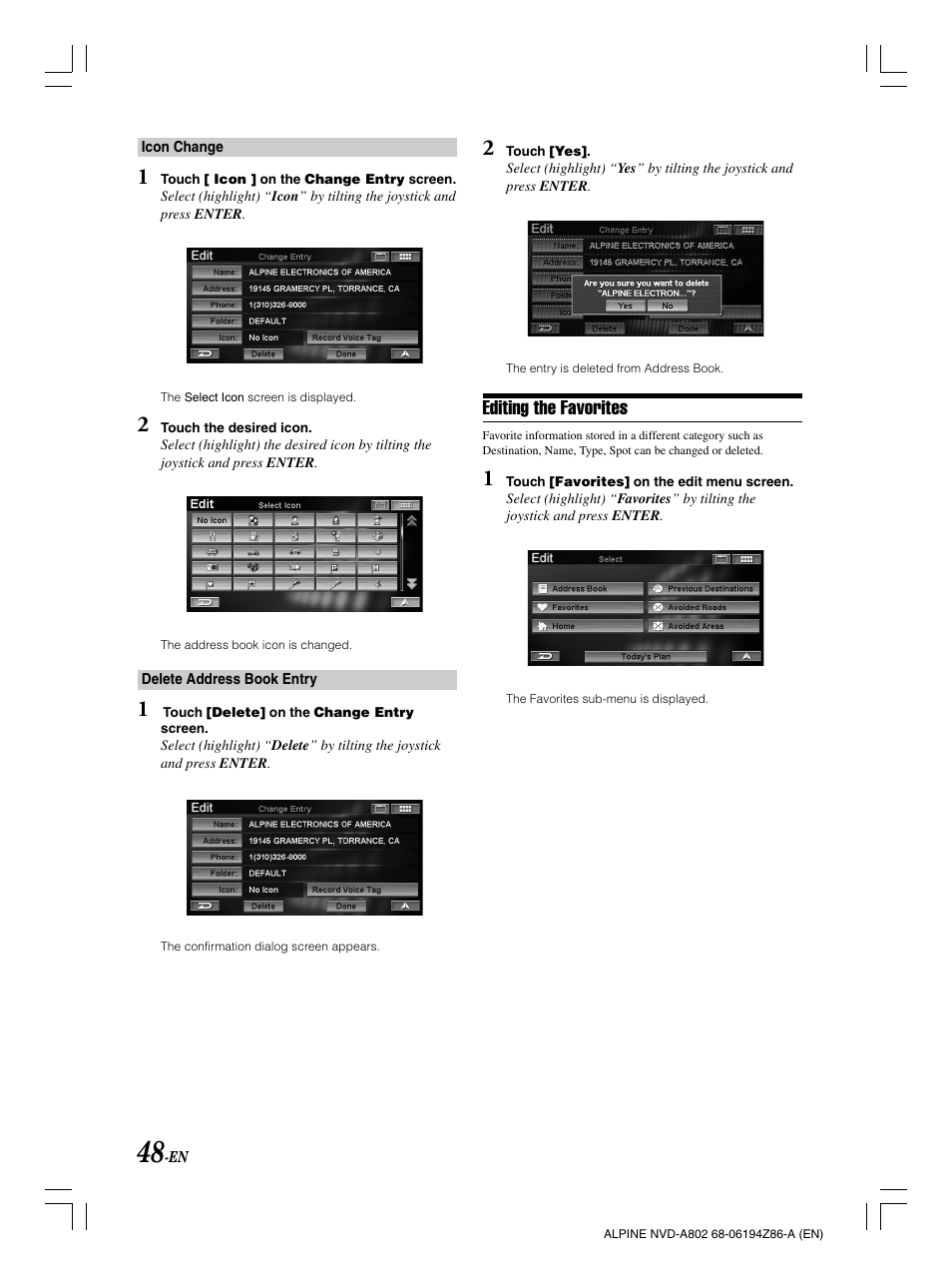 Alpine NVD-A802 User Manual | Page 51 / 252