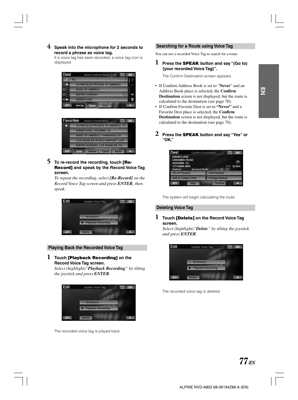 Alpine NVD-A802 User Manual | Page 80 / 252