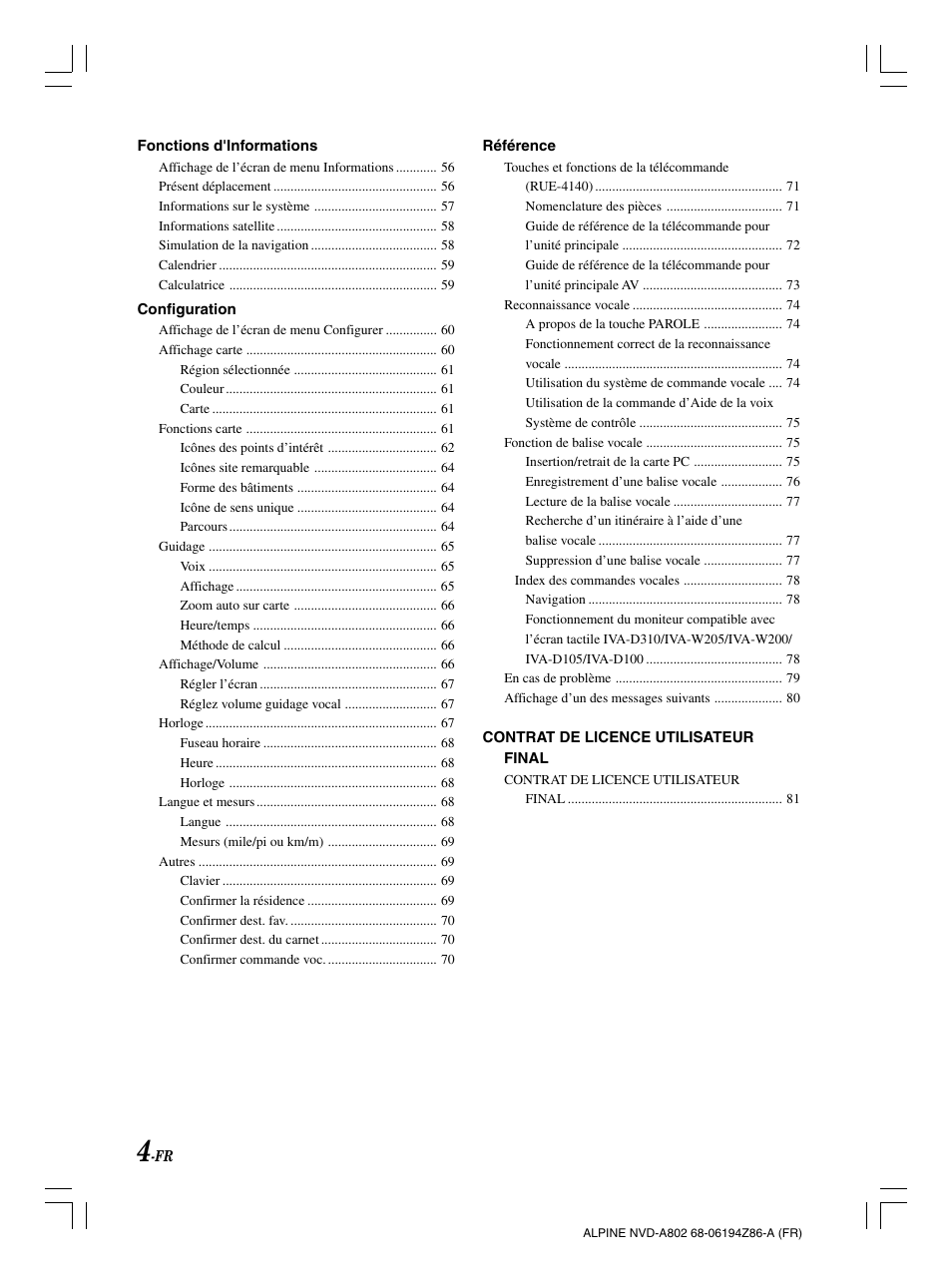 English | Alpine NVD-A802 User Manual | Page 89 / 252