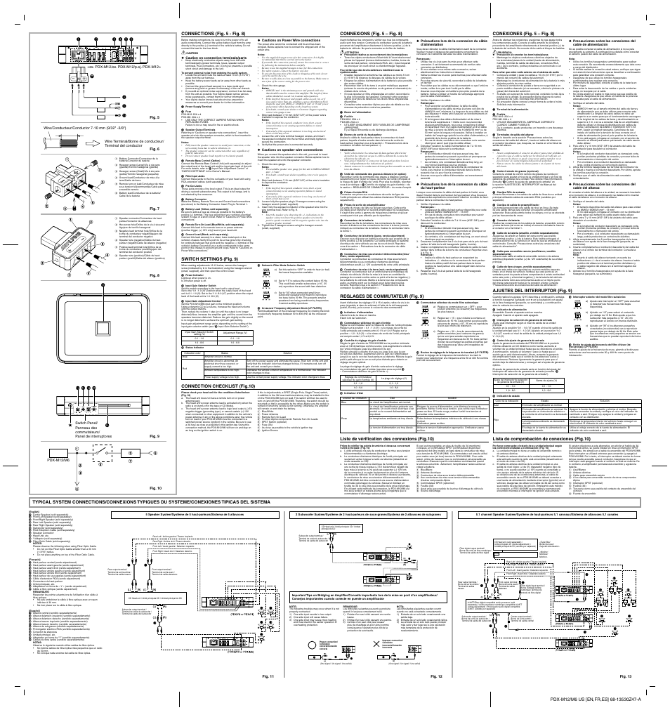 Alpine PDX-M6 User Manual | Page 2 / 2