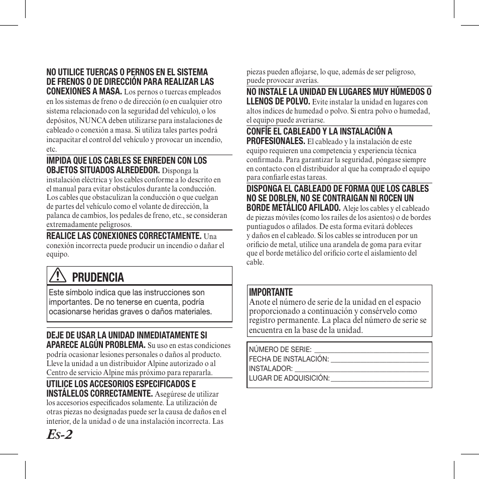 Prudencia | Alpine TUA-T550HD User Manual | Page 16 / 24