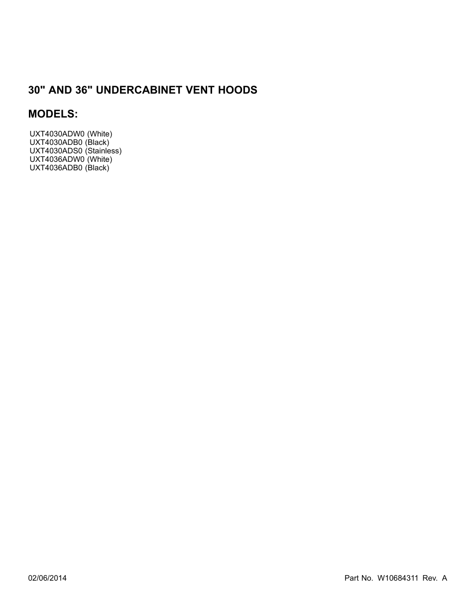 Whirlpool UXT4030ADS User Manual | 3 pages