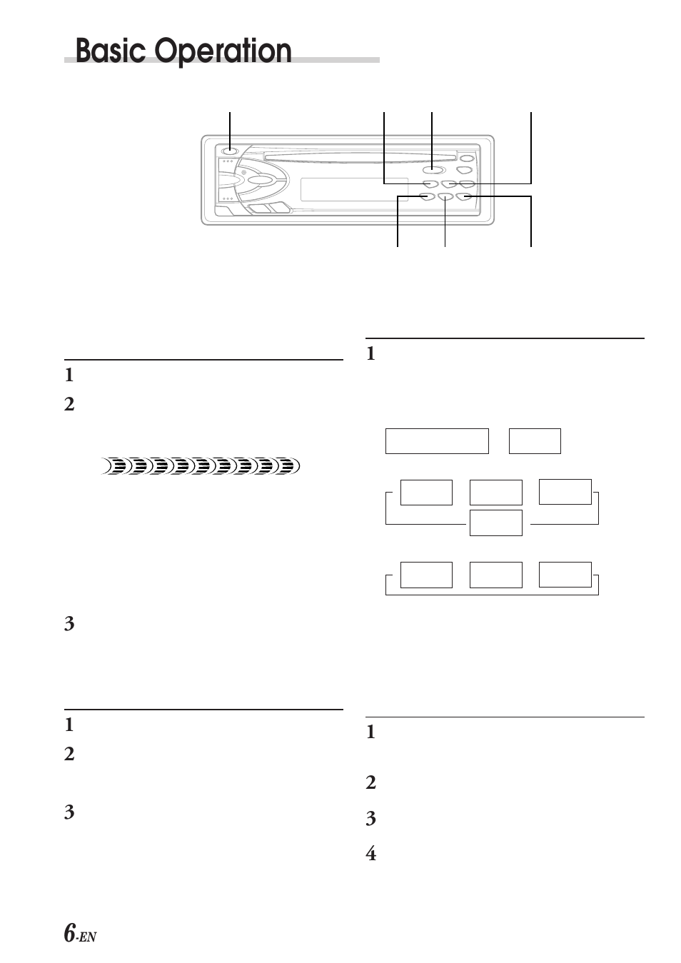 Basic operation, Changing lighting color (cdm-7857 only), Displaying time | Setting time | Alpine CDE-7853 User Manual | Page 8 / 19