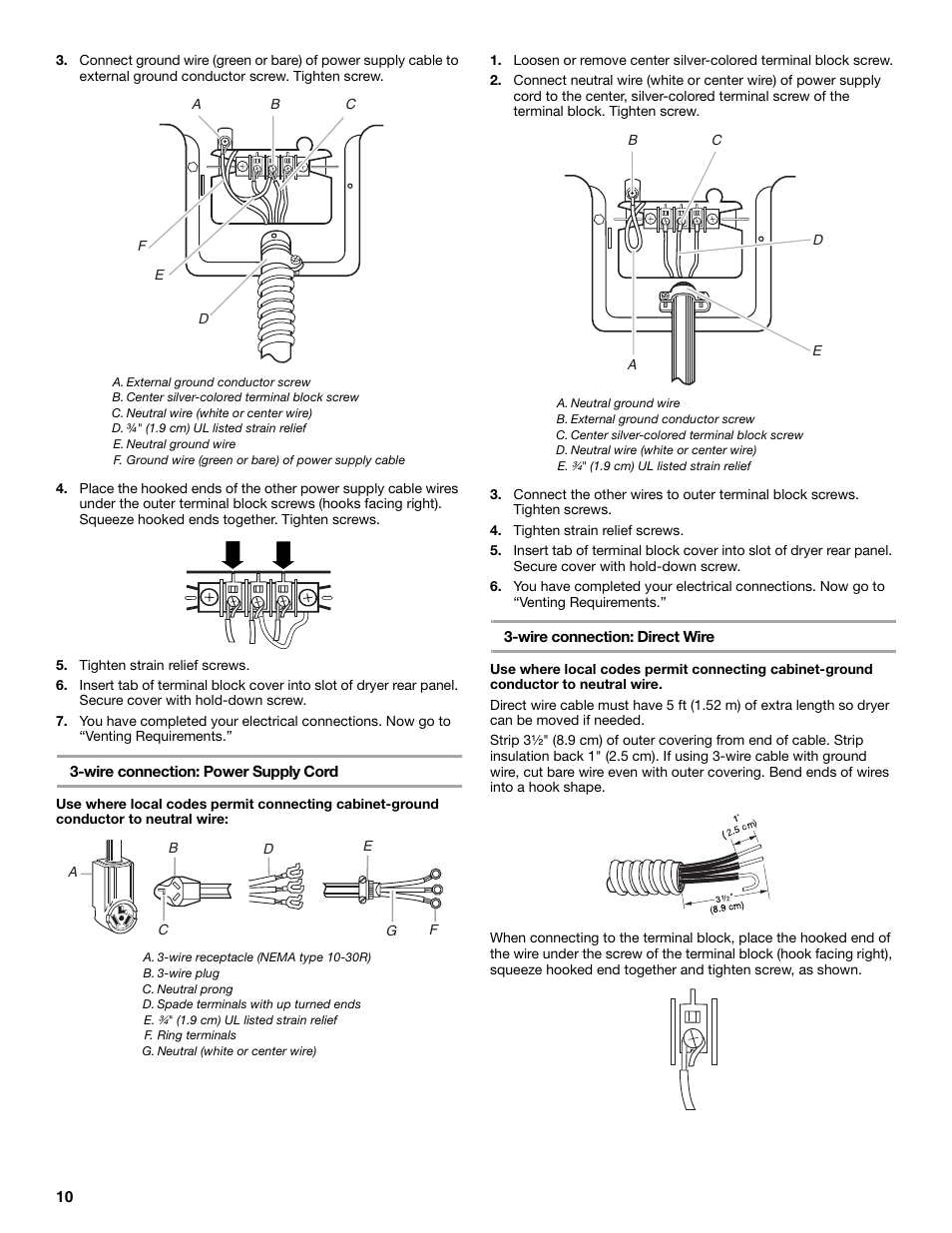 Whirlpool LER3622PQ User Manual | Page 10 / 24