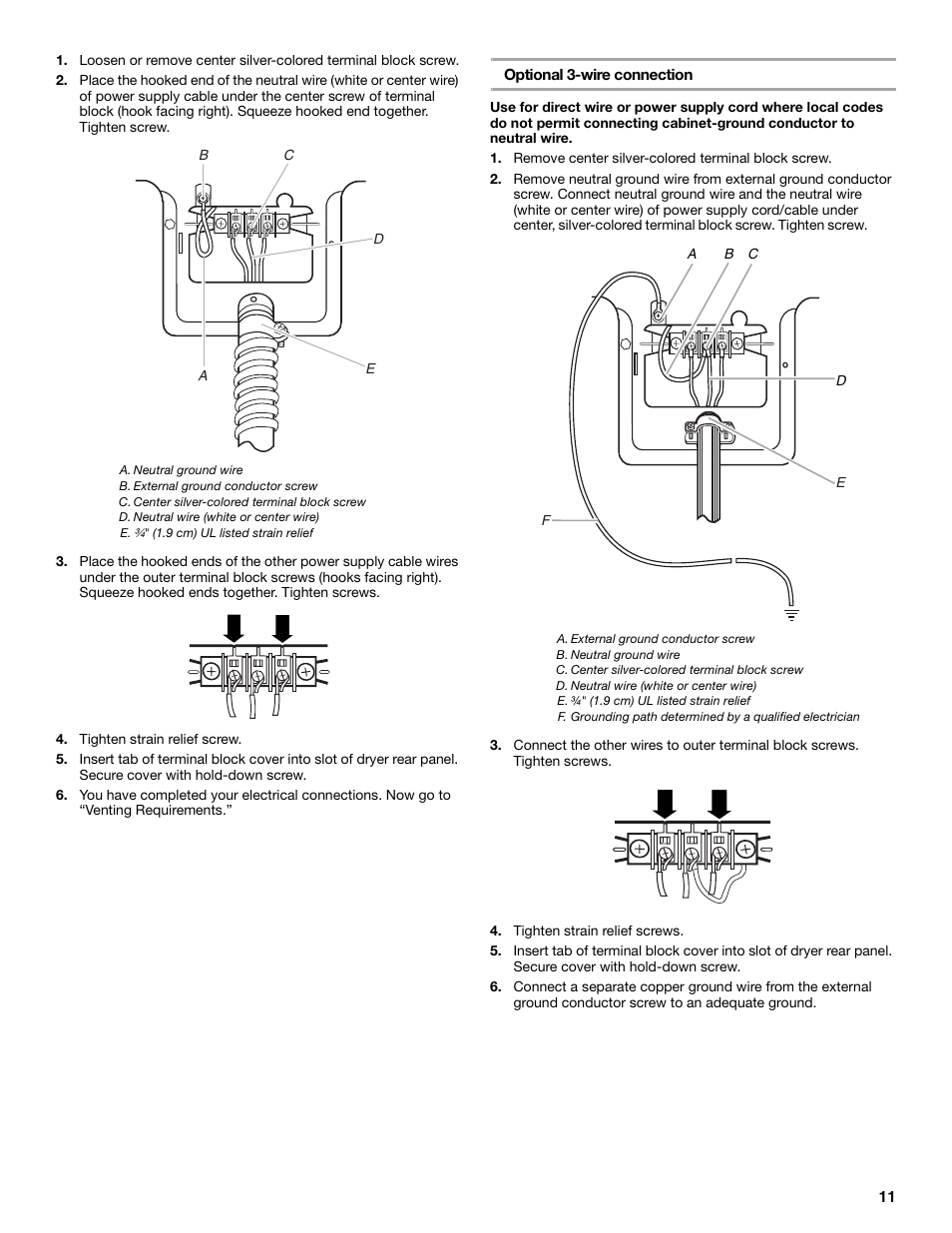 Whirlpool LER3622PQ User Manual | Page 11 / 24