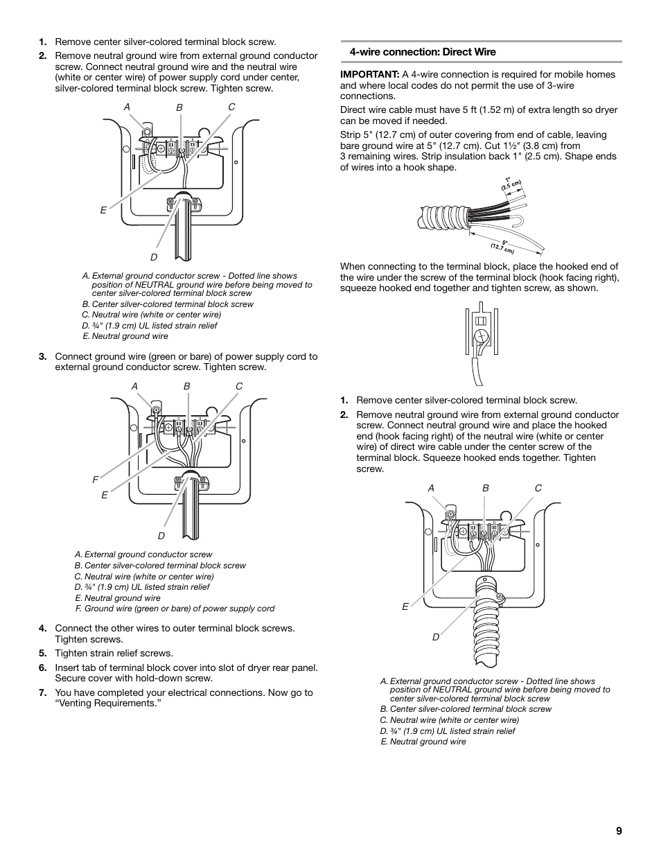 Whirlpool LER3622PQ User Manual | Page 9 / 24