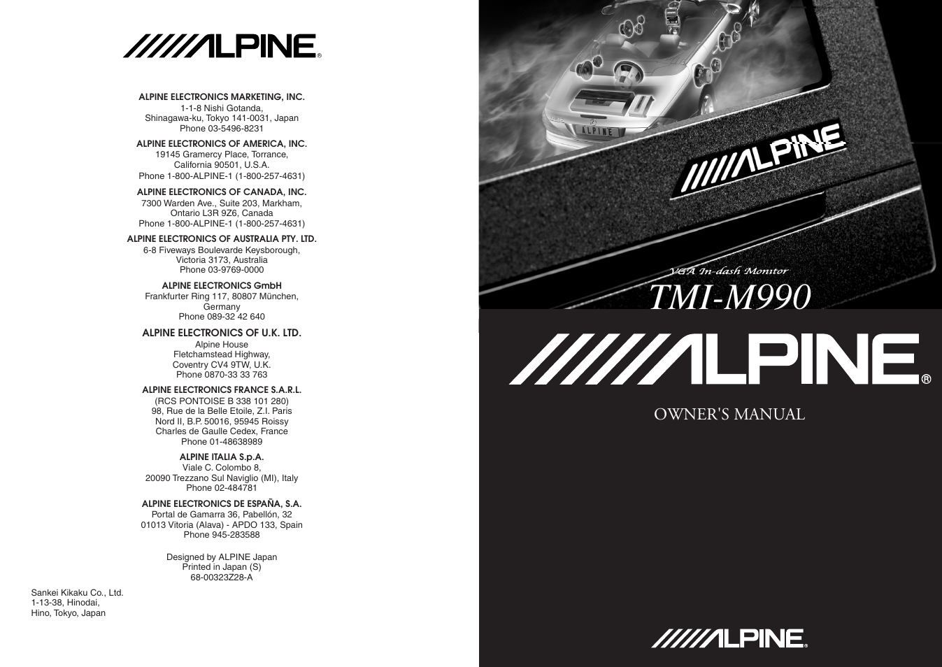 Alpine TMI-M990 User Manual | 68 pages