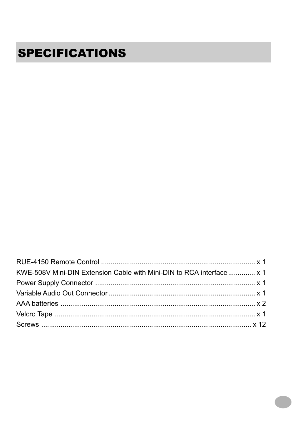 Specifications, Accessories | Alpine TMX-R680A User Manual | Page 13 / 16