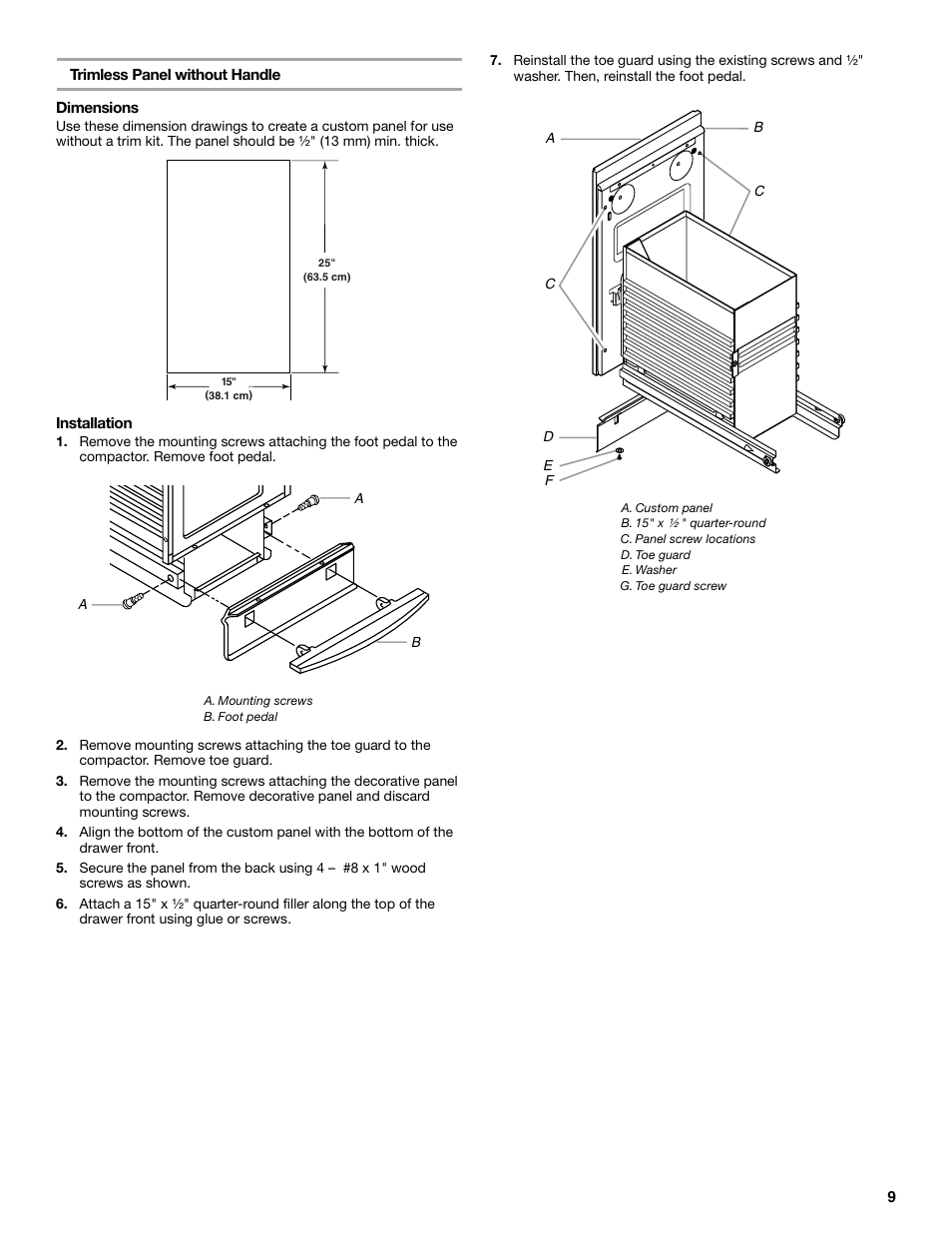 Whirlpool GC900QPPB User Manual | Page 9 / 16