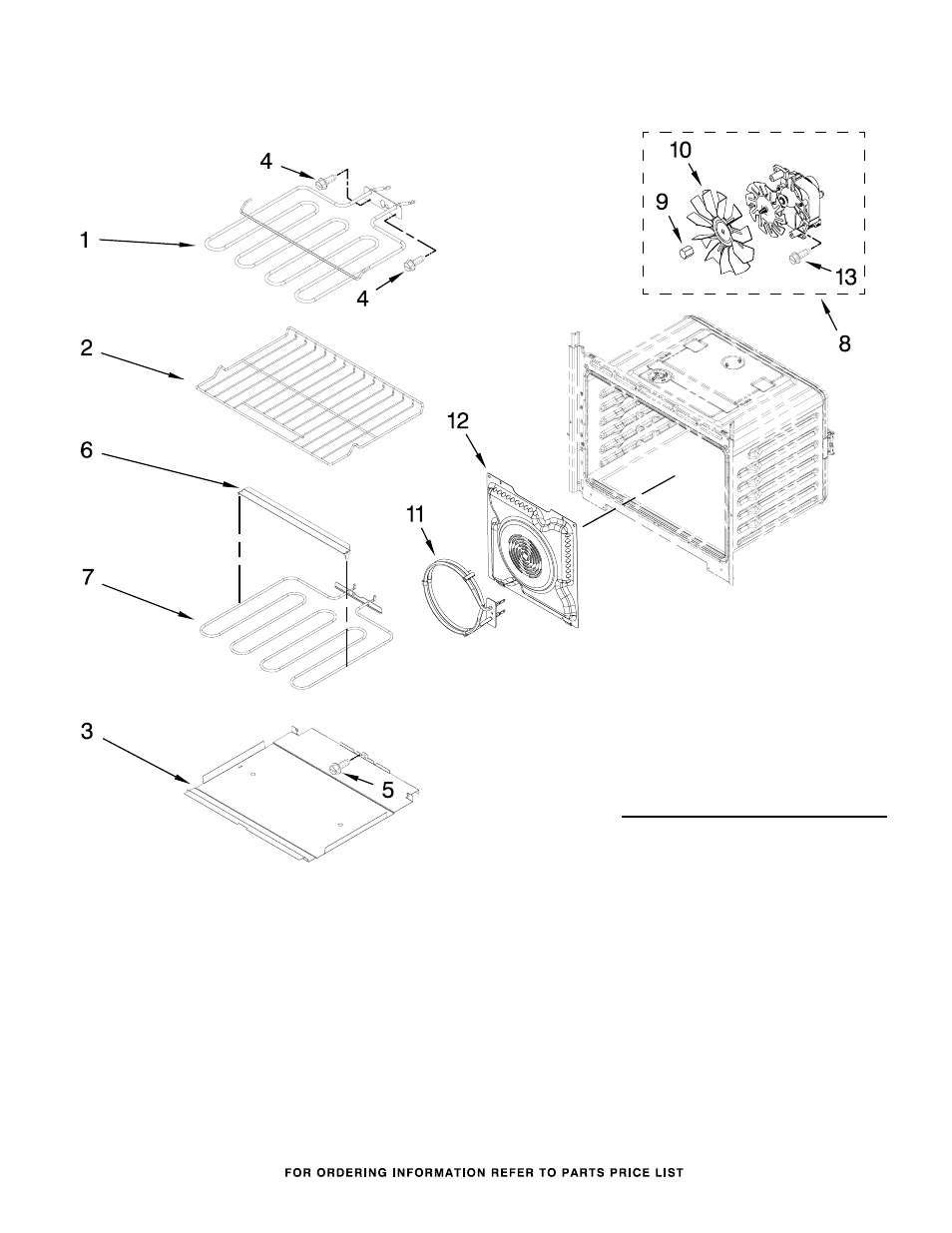 Internal oven, Internal oven parts | Whirlpool WOS92EC0AS User Manual | Page 4 / 6