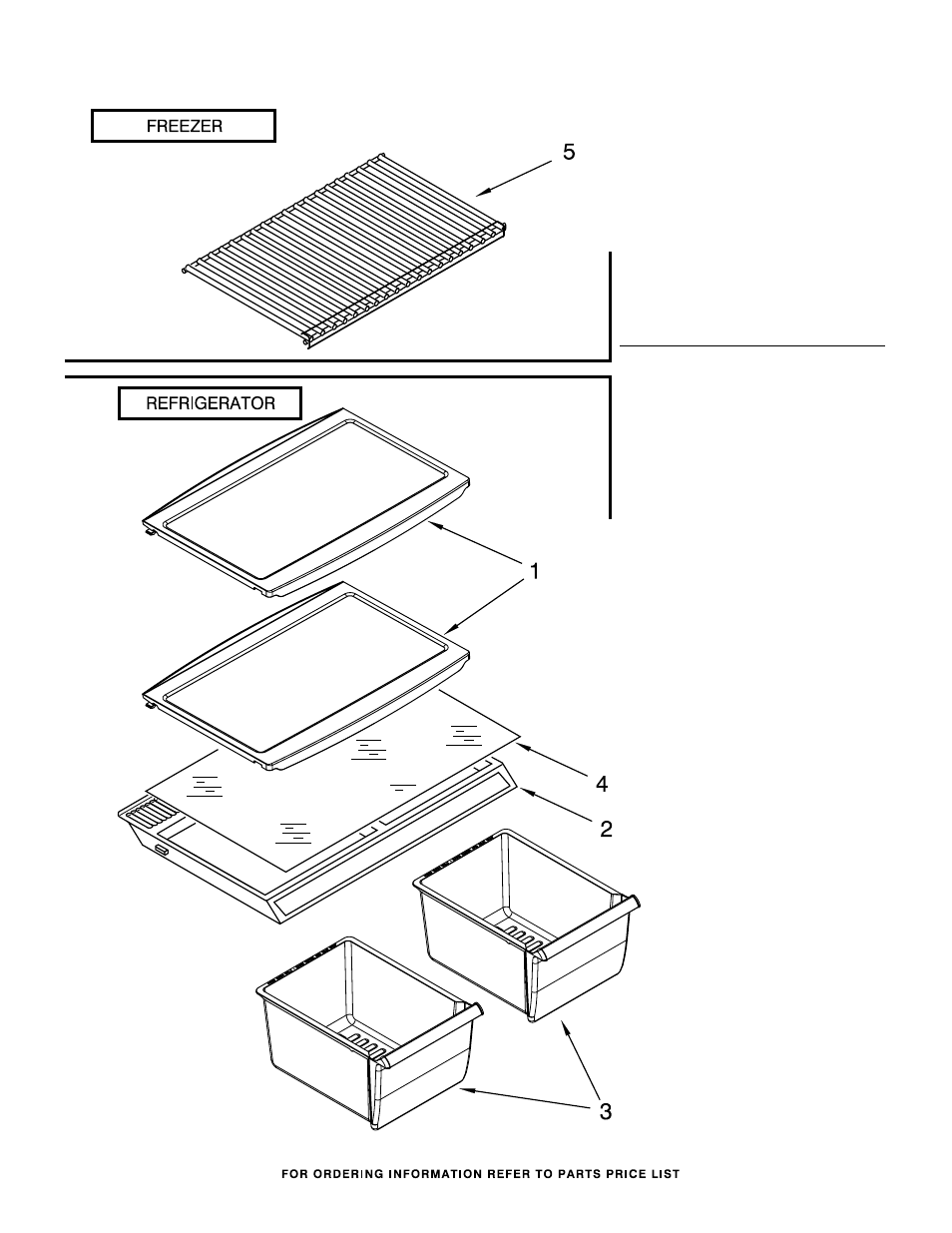 Shelf, Shelf parts | Whirlpool W8TXEGFYQ User Manual | Page 9 / 10