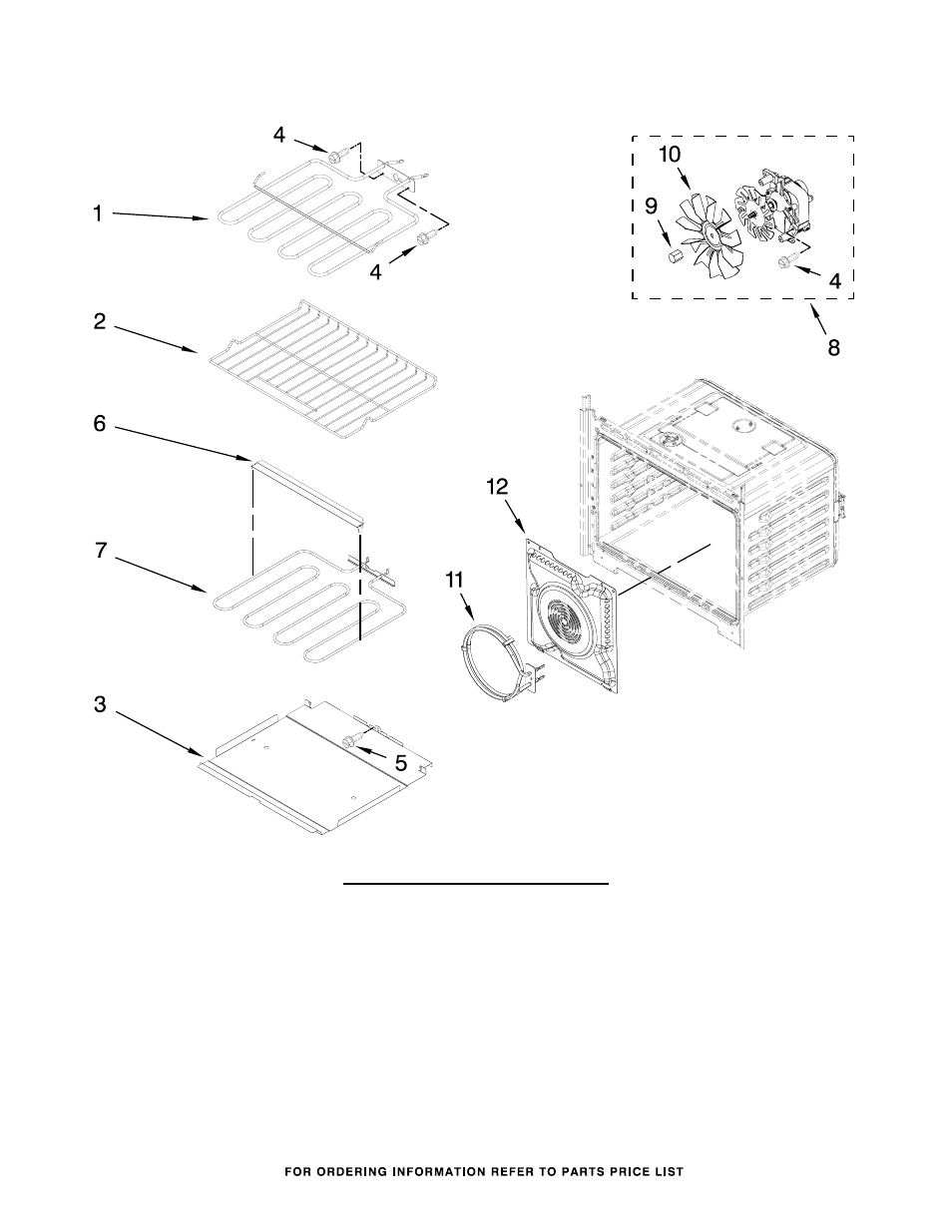 Internal oven, Internal oven parts | Whirlpool WOC95EC0AS User Manual | Page 5 / 11