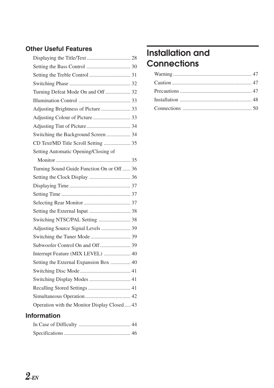 Installation and connections | Alpine CVA-1003R User Manual | Page 4 / 58