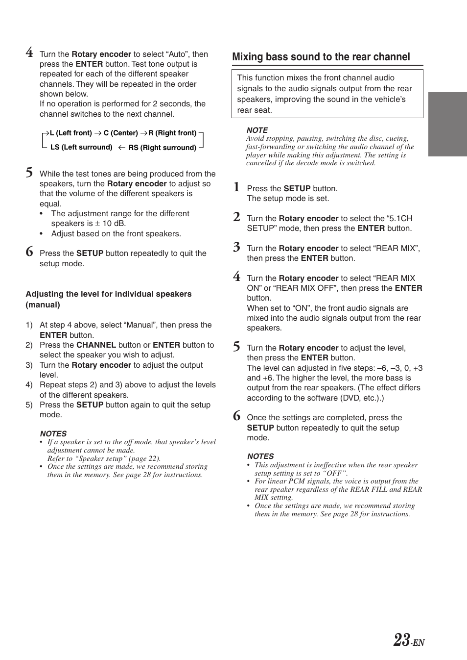 Fr es de se it | Alpine PXA-H701 User Manual | Page 24 / 49