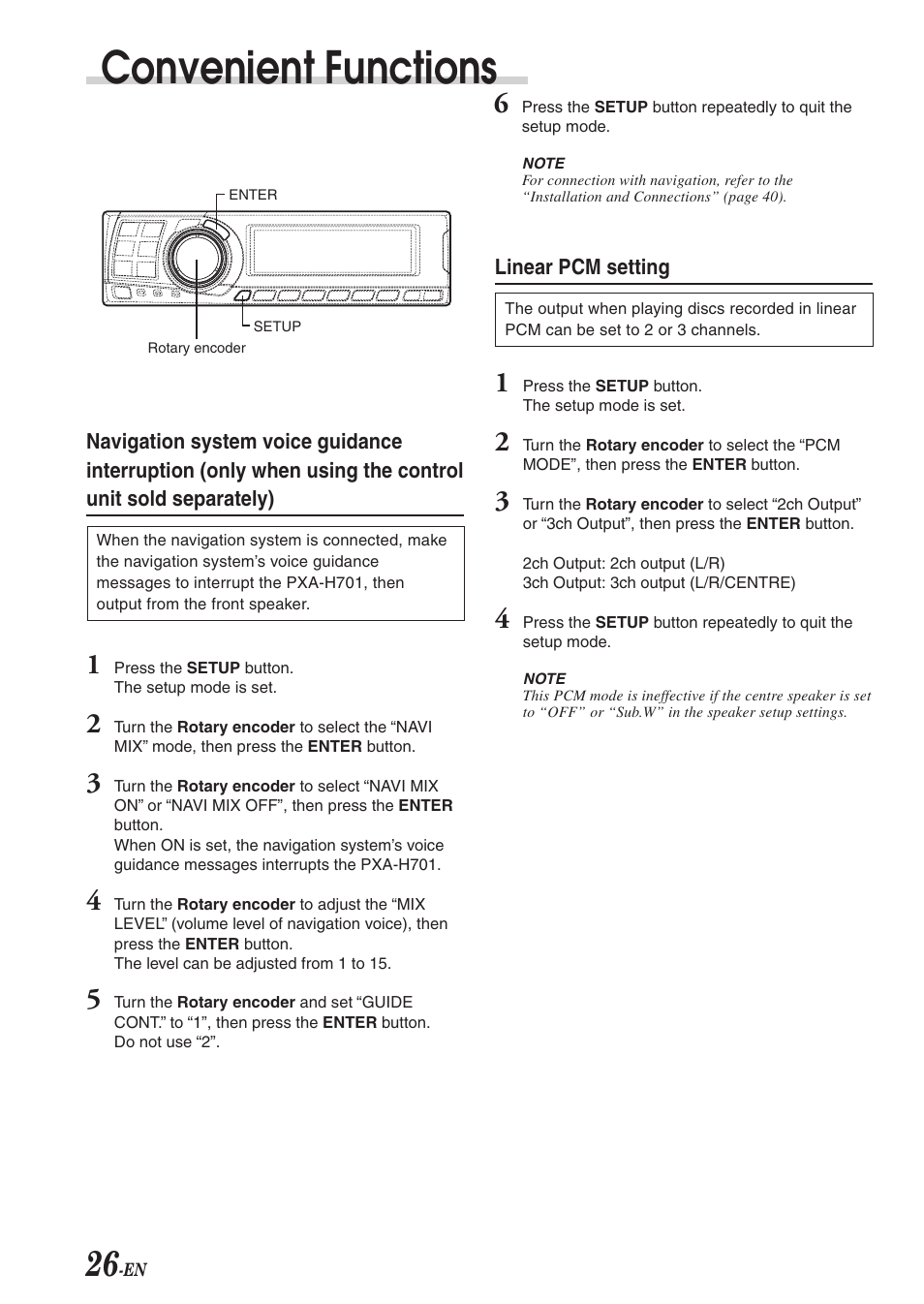 Convenient functions | Alpine PXA-H701 User Manual | Page 27 / 49