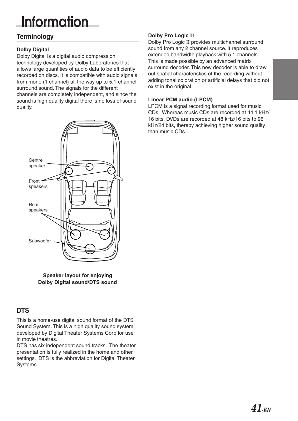 Information | Alpine PXA-H701 User Manual | Page 42 / 49