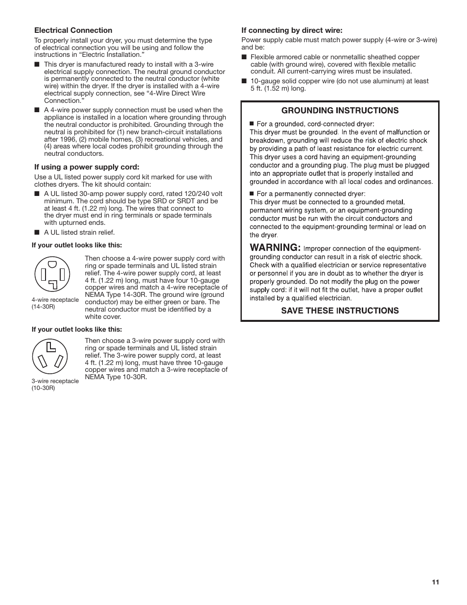 Whirlpool WED7500VW User Manual | Page 11 / 24