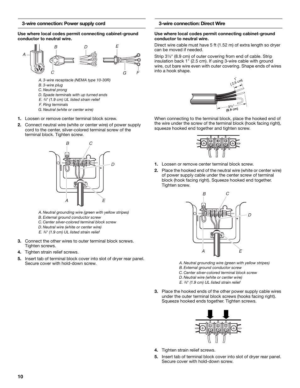 Whirlpool LER3622PQ User Manual | Page 10 / 20