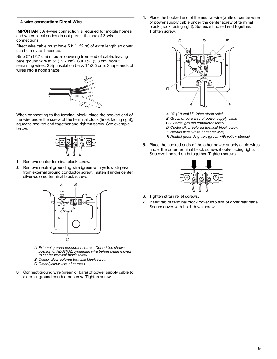 Whirlpool LER3622PQ User Manual | Page 9 / 20