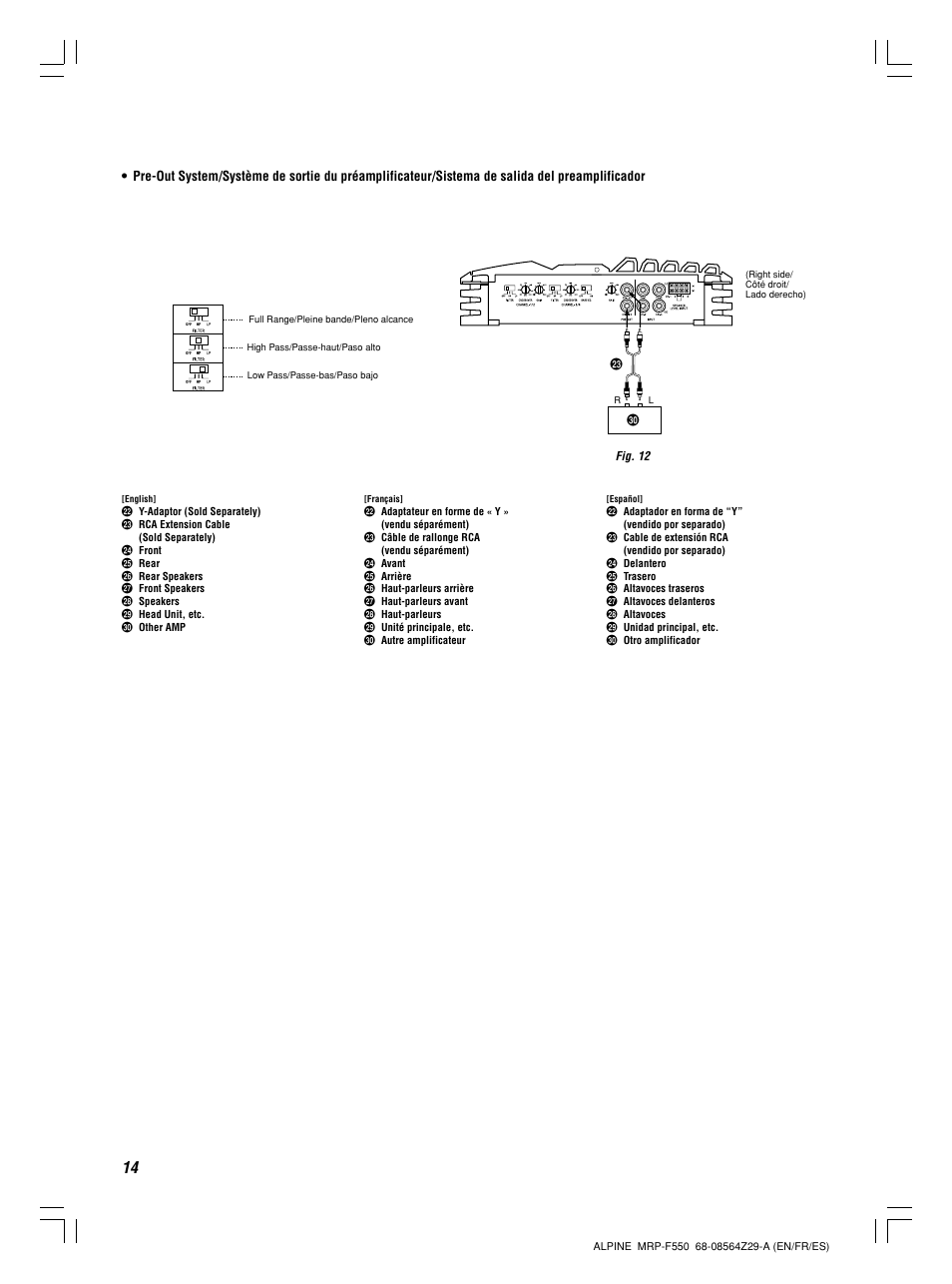 Alpine MRP-F550 User Manual | Page 14 / 20