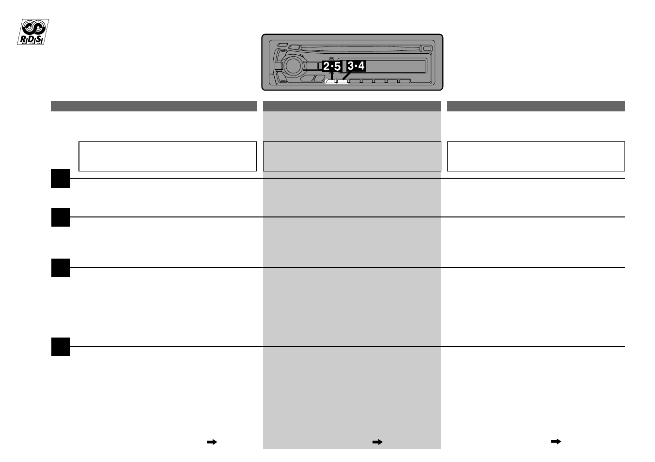 Displaying radio text, Affichage alphanumérique, Visualización de radiotexto | Alpine CDA-7944R User Manual | Page 51 / 88