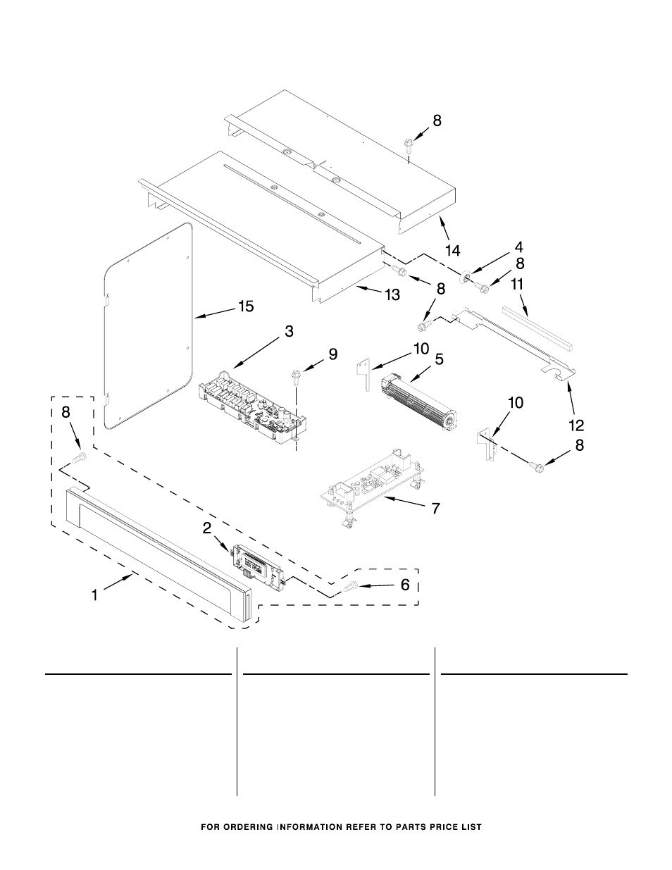 Control panel, Control panel parts | Whirlpool WOC54EC7AS User Manual | Page 3 / 11
