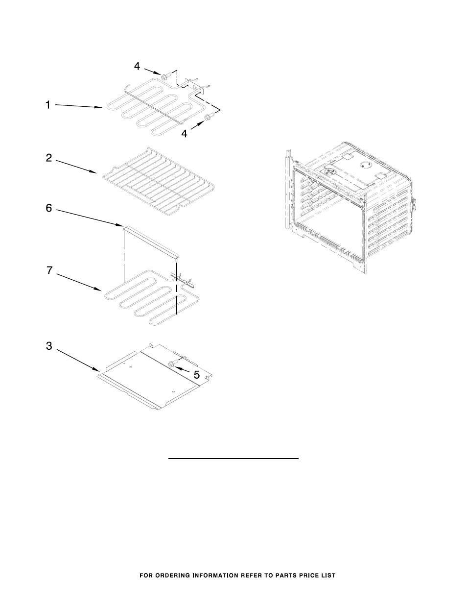 Internal oven, Internal oven parts | Whirlpool WOC54EC7AS User Manual | Page 5 / 11