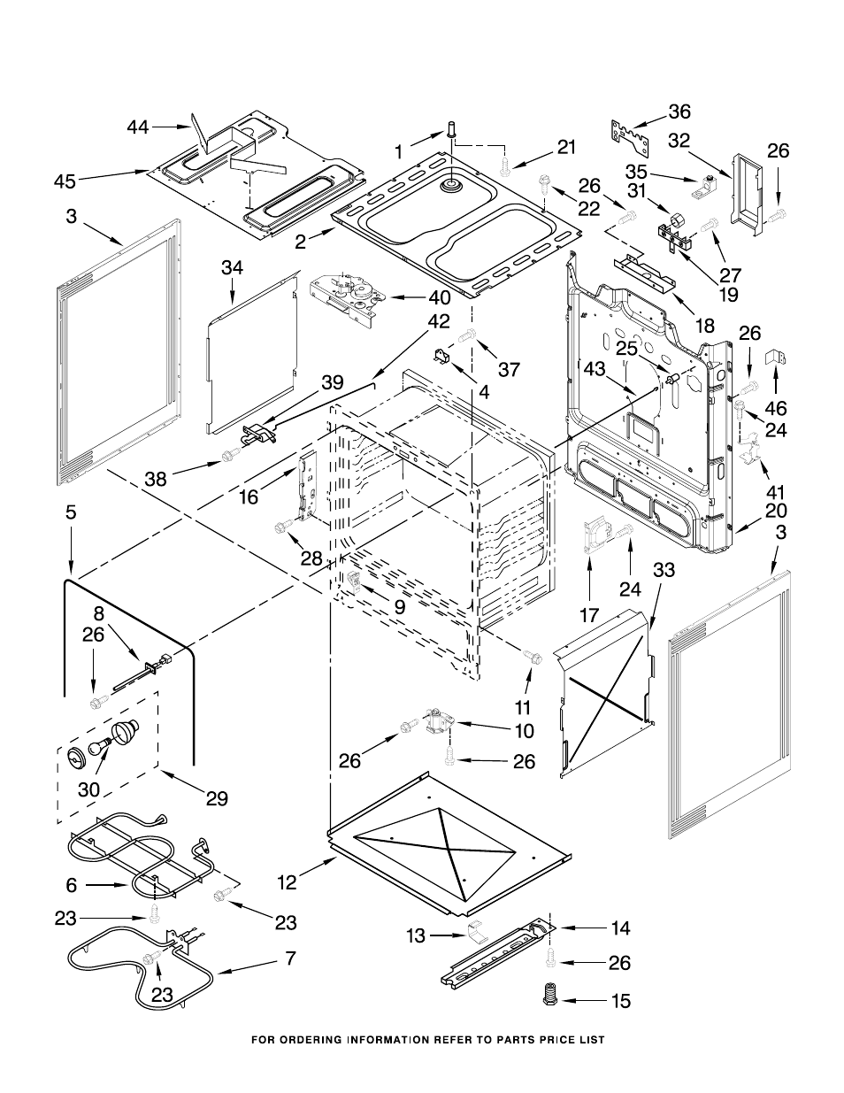 Chassis, Chassis parts | Whirlpool WFC340S0AS User Manual | Page 3 / 7