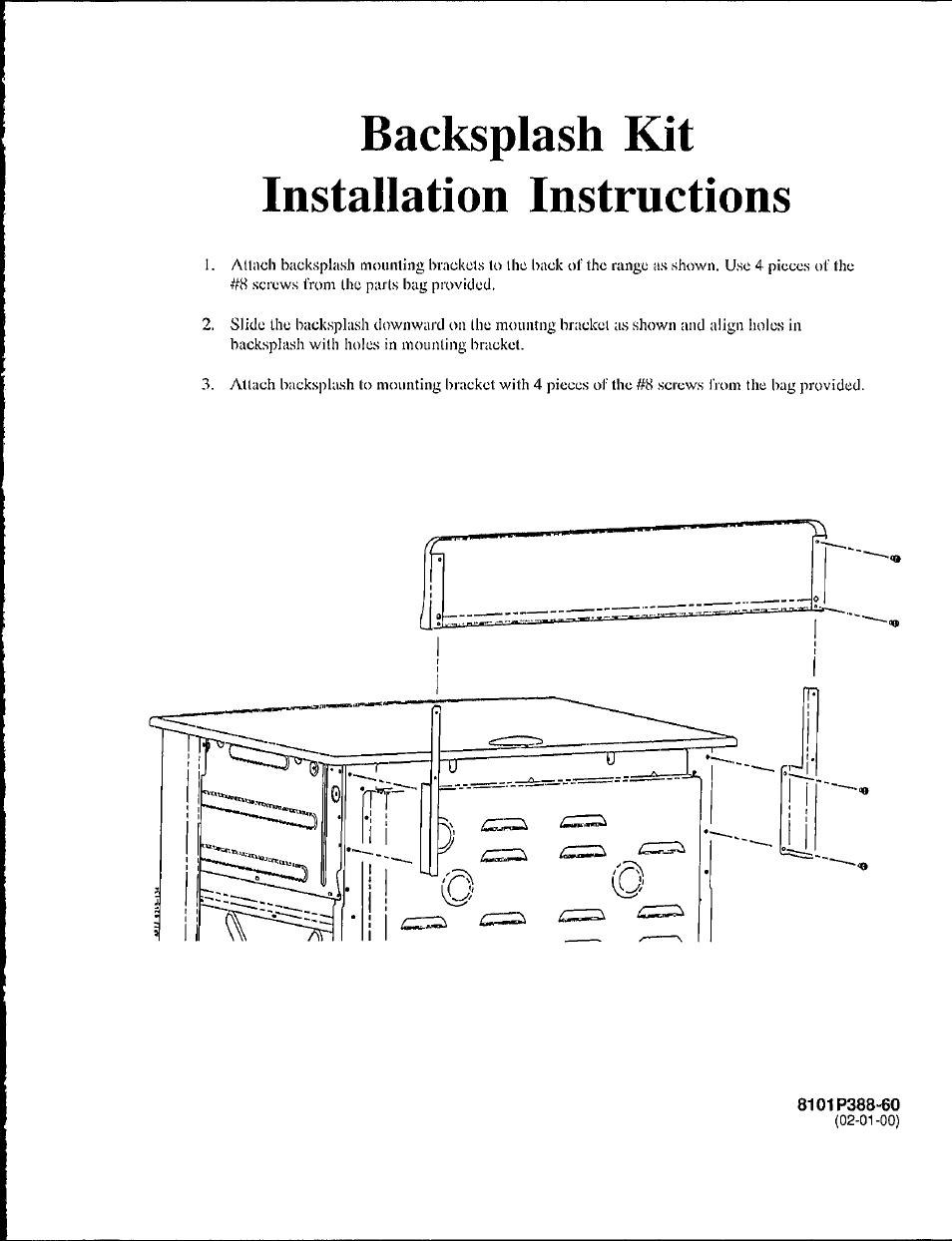 Whirlpool UXA9107AAB User Manual | 3 pages