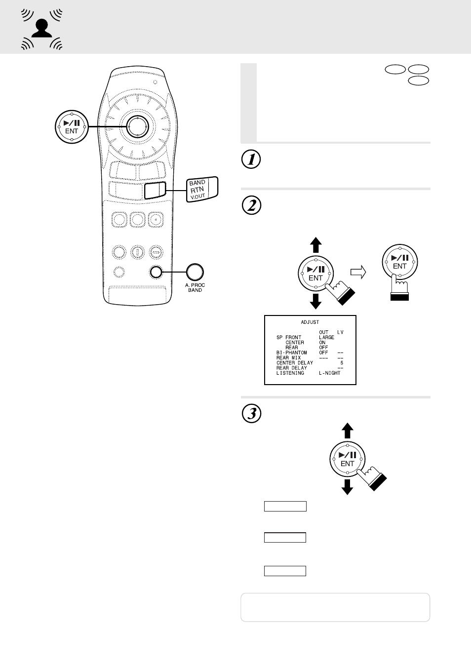 Adjust – setting the speaker mode | Alpine DVD/VIDEO CD/ DVA-5205E User Manual | Page 46 / 72