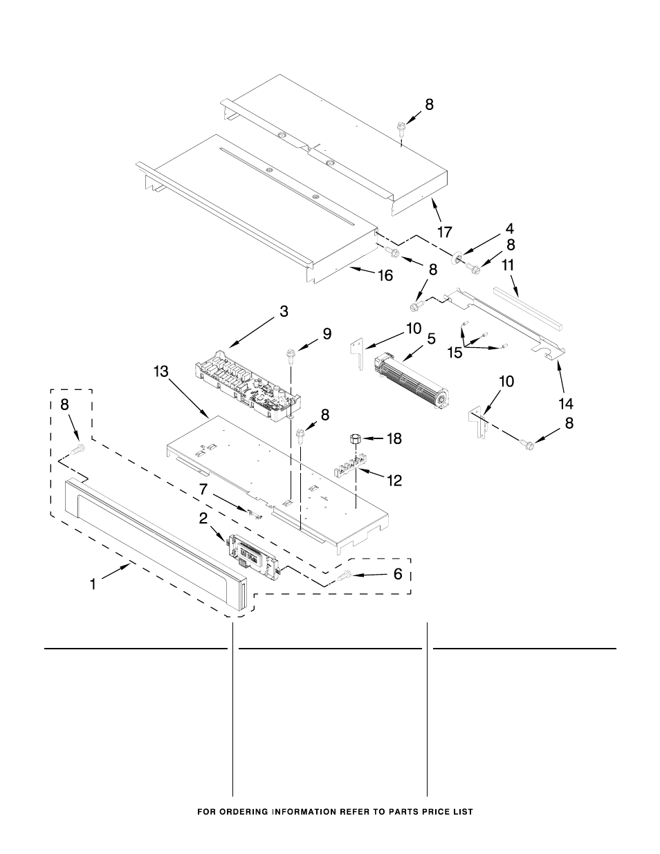 Control panel, Control panel parts | Whirlpool WOD93EC0AS User Manual | Page 8 / 9