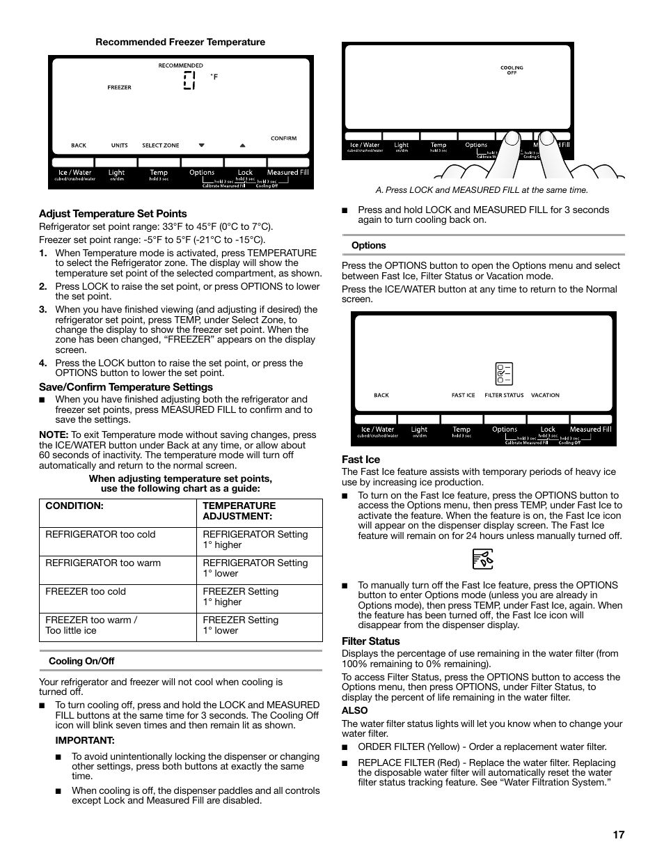 Whirlpool WRF991BOOM User Manual | Page 17 / 108