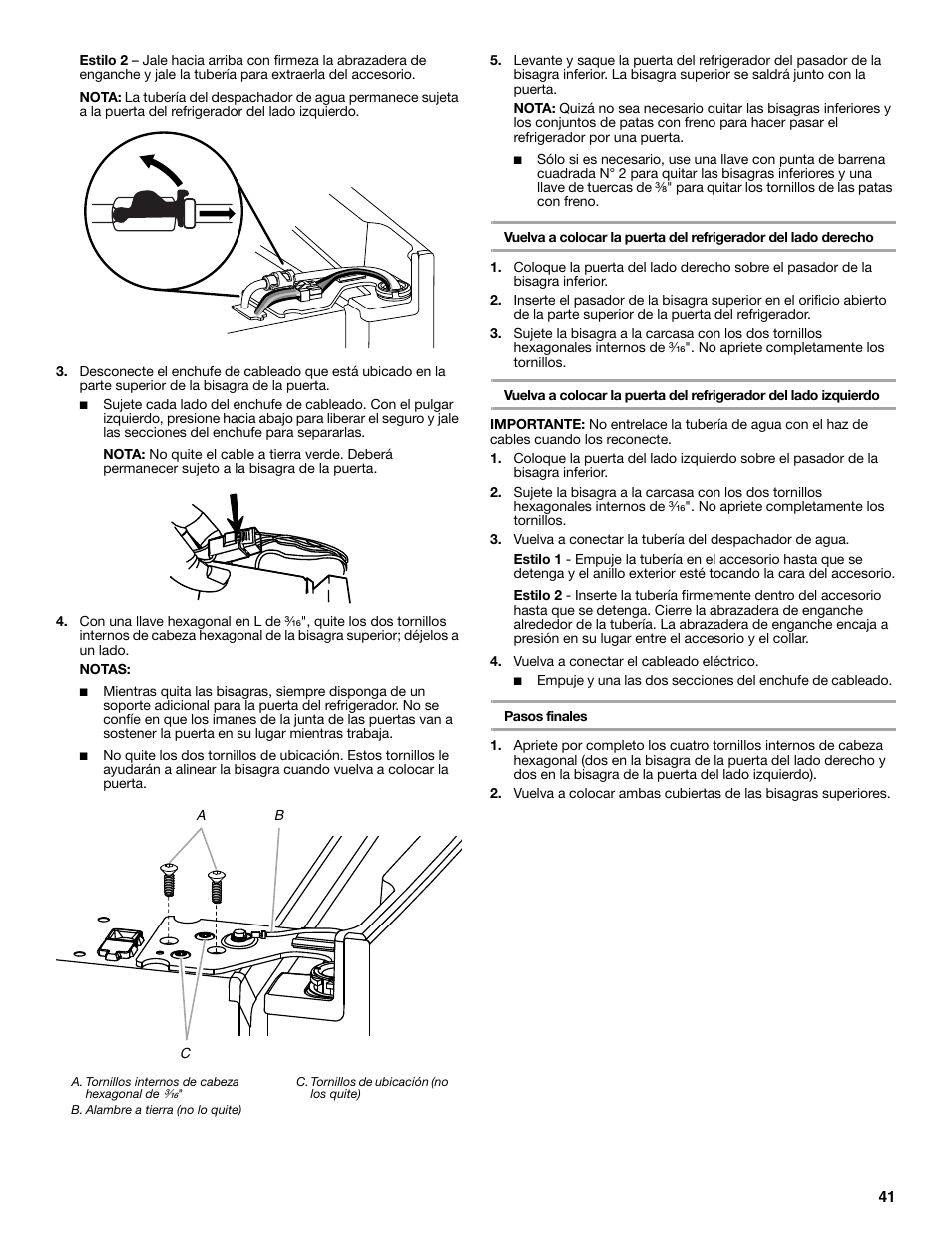 Whirlpool WRF991BOOM User Manual | Page 41 / 108