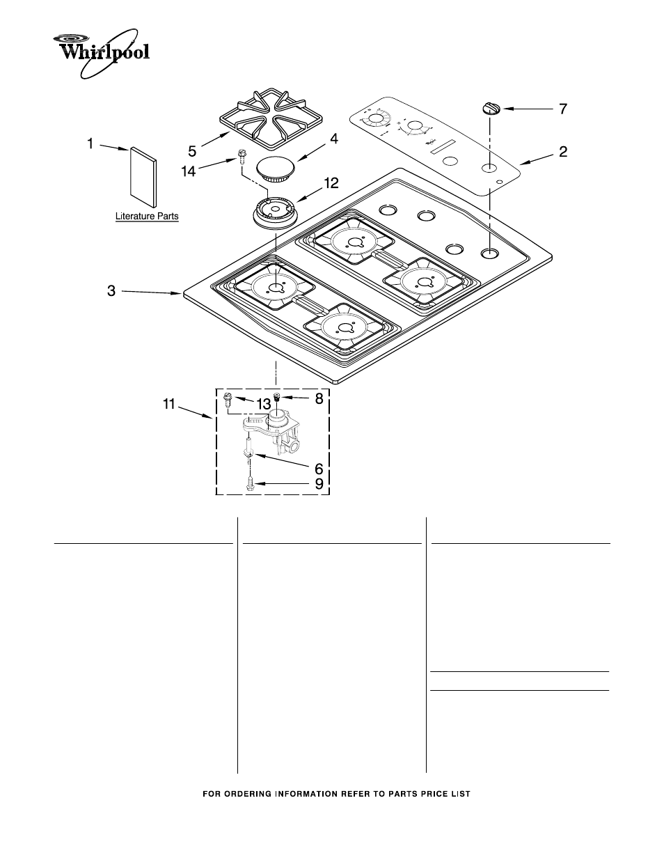 Whirlpool W3CG3014XB User Manual | 3 pages