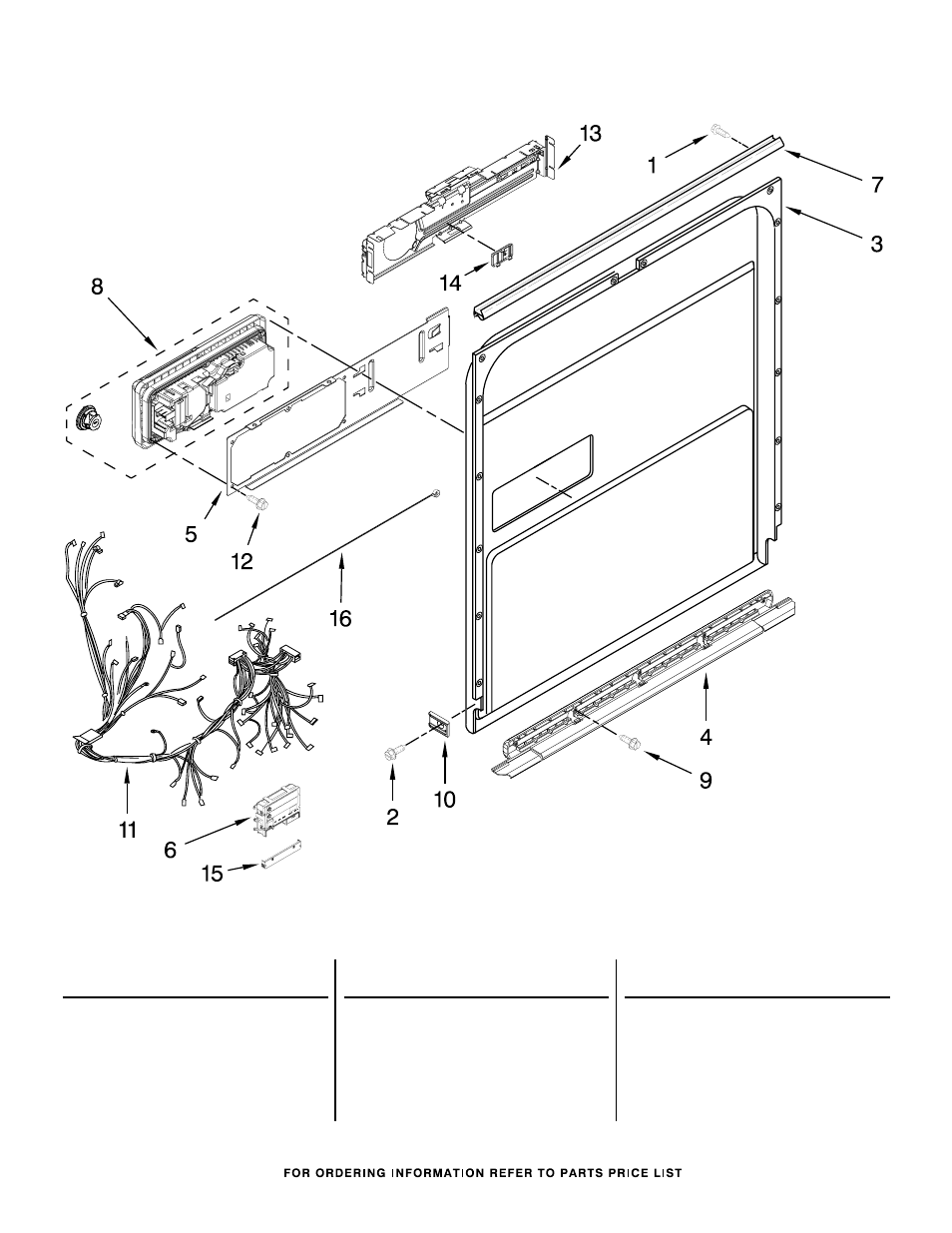 Inner door, Inner door parts | Whirlpool WDL785SAAM User Manual | Page 3 / 14