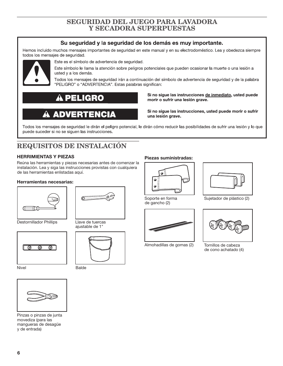 Whirlpool W10298318RP User Manual | Page 6 / 16