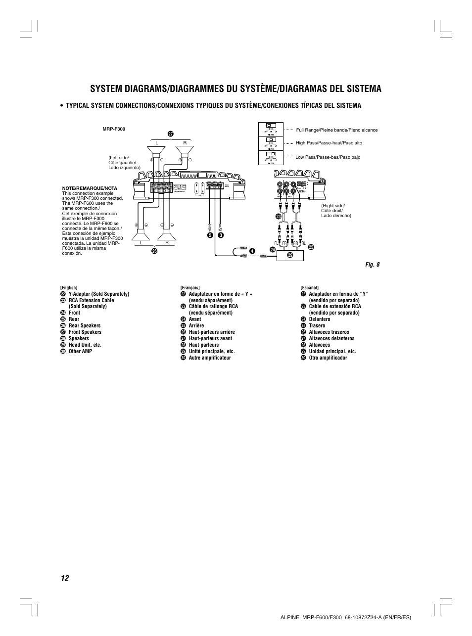 Alpine MRP-F300 User Manual | Page 12 / 20