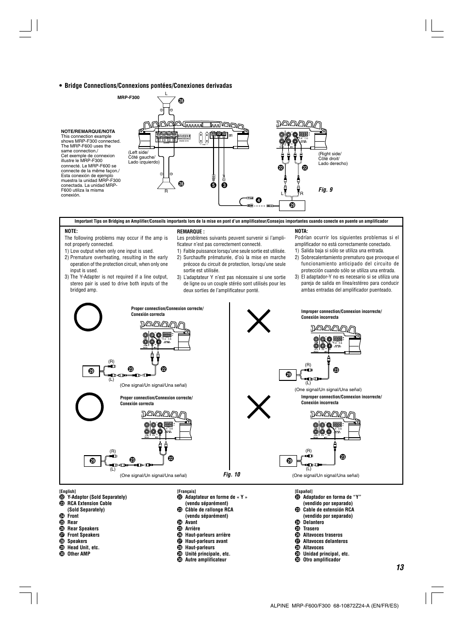 Alpine MRP-F300 User Manual | Page 13 / 20
