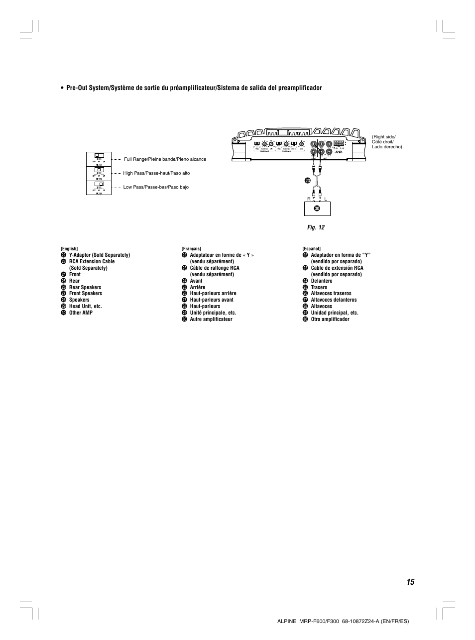 Alpine MRP-F300 User Manual | Page 15 / 20