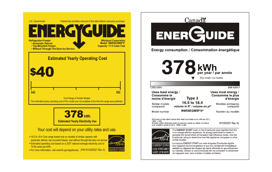 Whirlpool W8RXEGMWS User Manual | 1 page