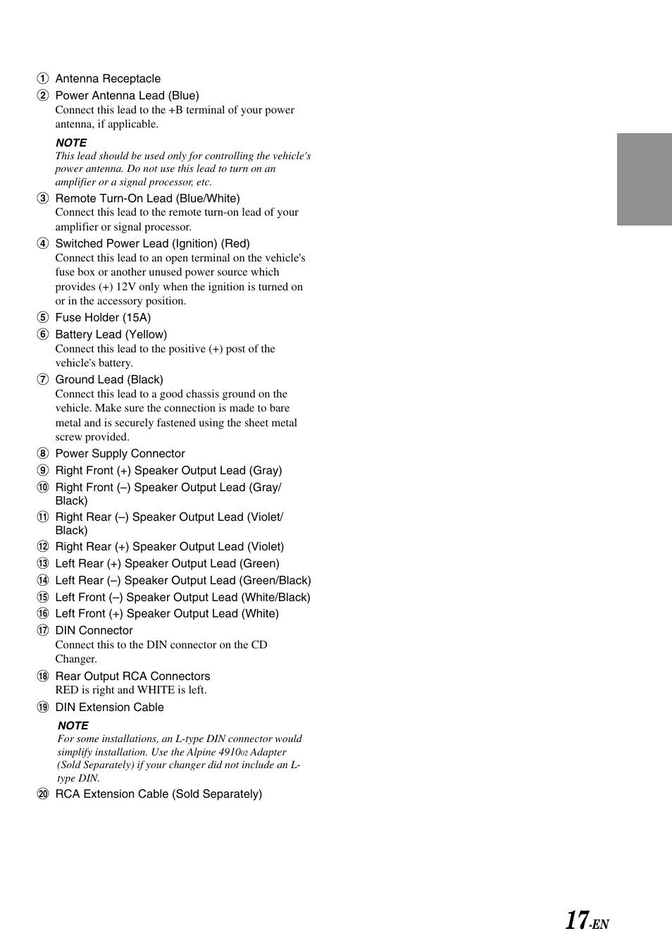 Alpine TDM-7582 User Manual | Page 19 / 24