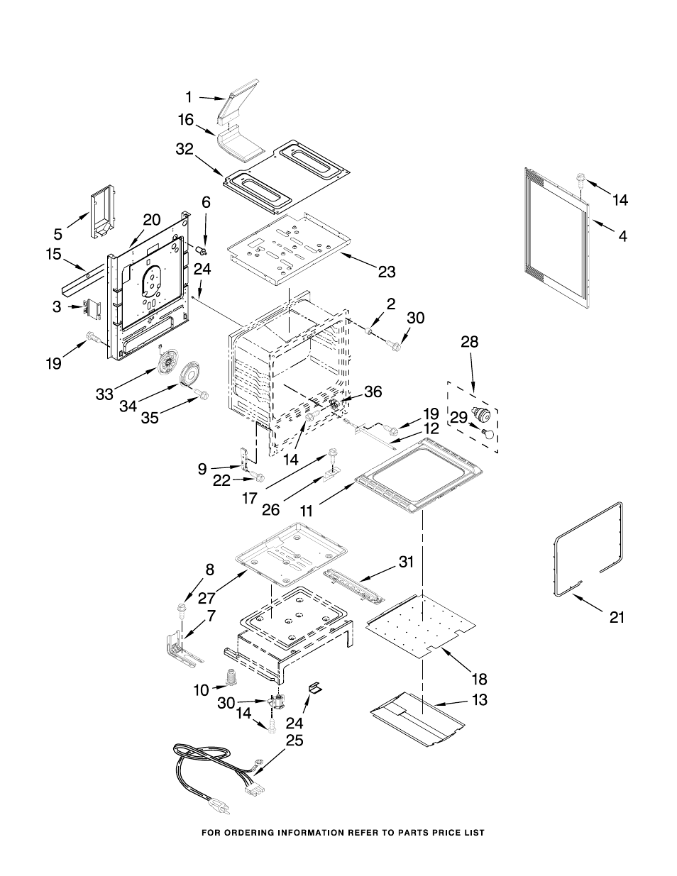 Chassis, Chassis parts | Whirlpool WFG540H0AS User Manual | Page 3 / 9