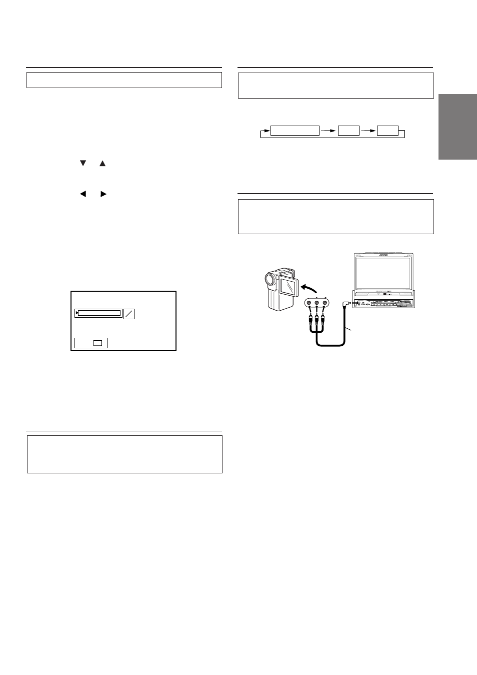 Switching the opening screen, Turning sound guide function on or off, Switching the video screen | Using the external input terminal, Fr es de se it | Alpine TME-M790 User Manual | Page 13 / 24