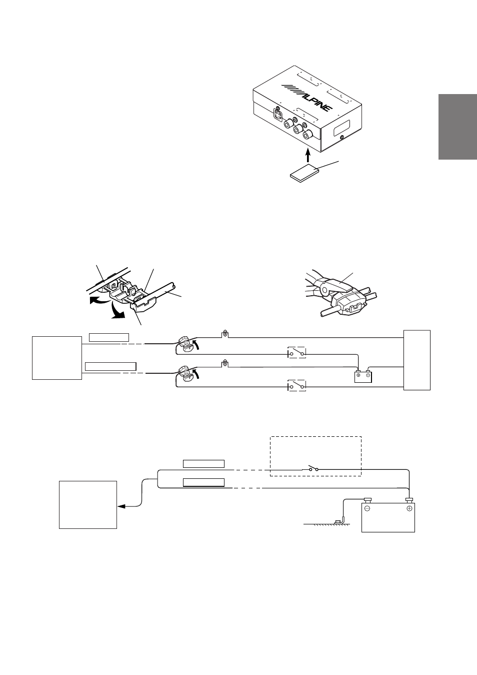 Fr es de se it, Attaching the av-interface unit, When attaching with velcro | Tme-m790 (monitor) | Alpine TME-M790 User Manual | Page 19 / 24