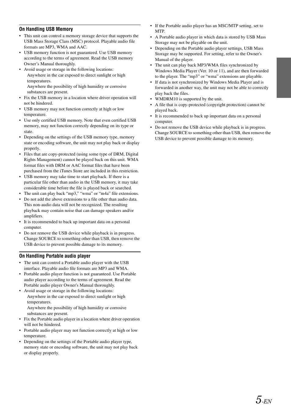 Alpine iDA-X305S User Manual | Page 7 / 50