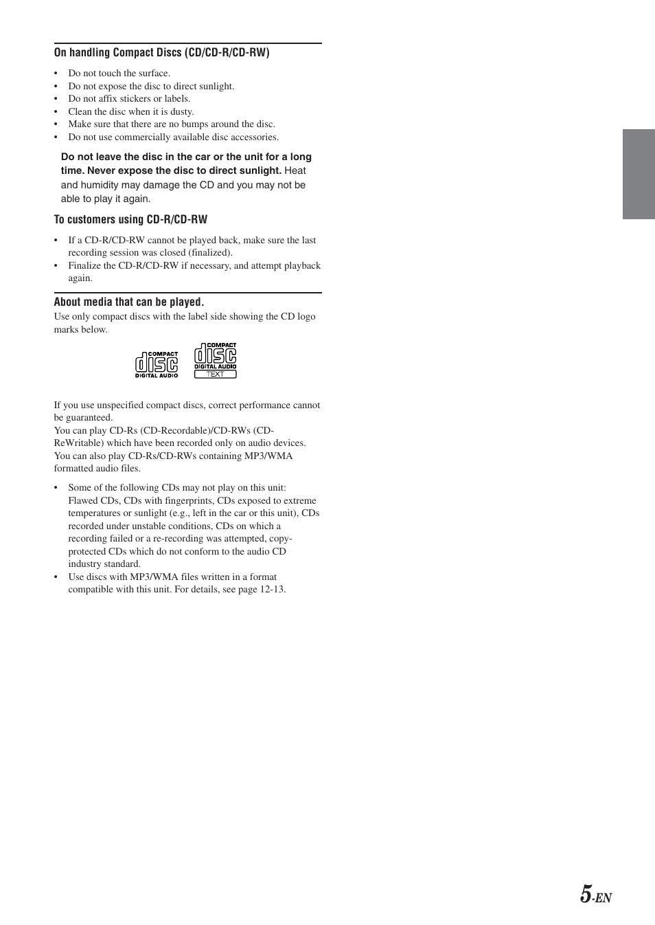 Alpine CDA-9833 User Manual | Page 7 / 45