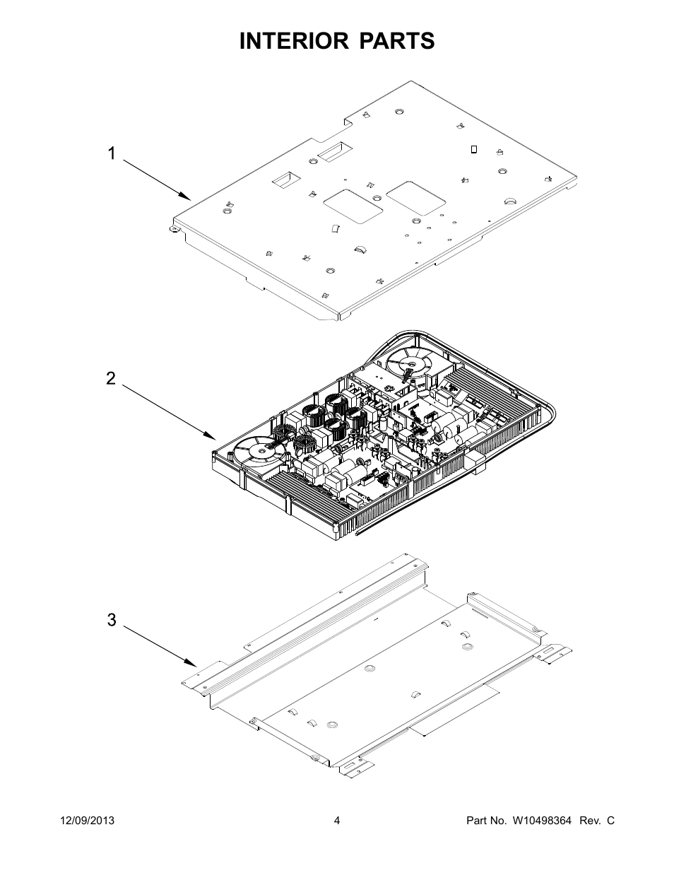 Interior, Interior parts | Whirlpool WFI910H0AS User Manual | Page 4 / 14