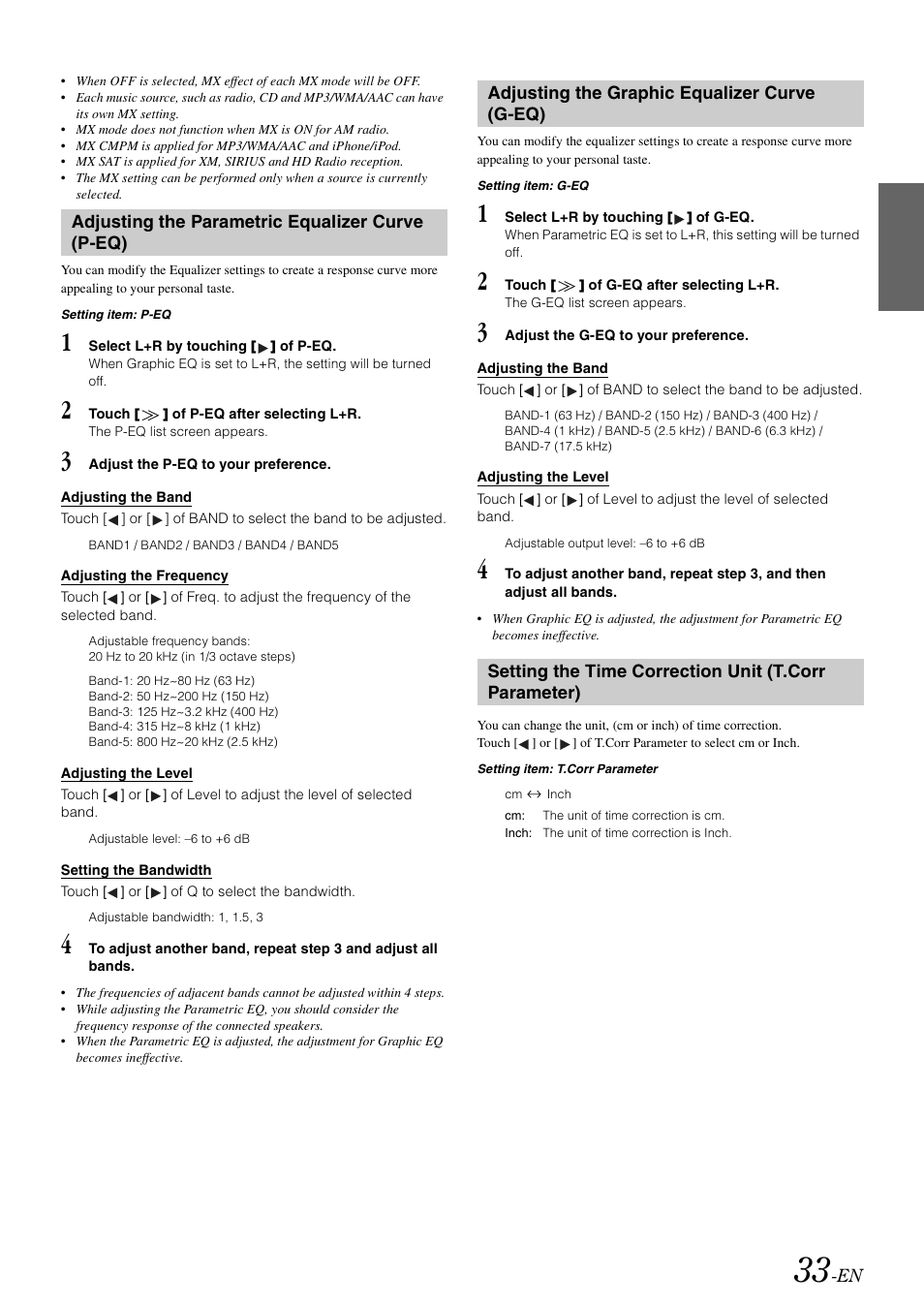 Alpine IXA-W407 User Manual | Page 35 / 76