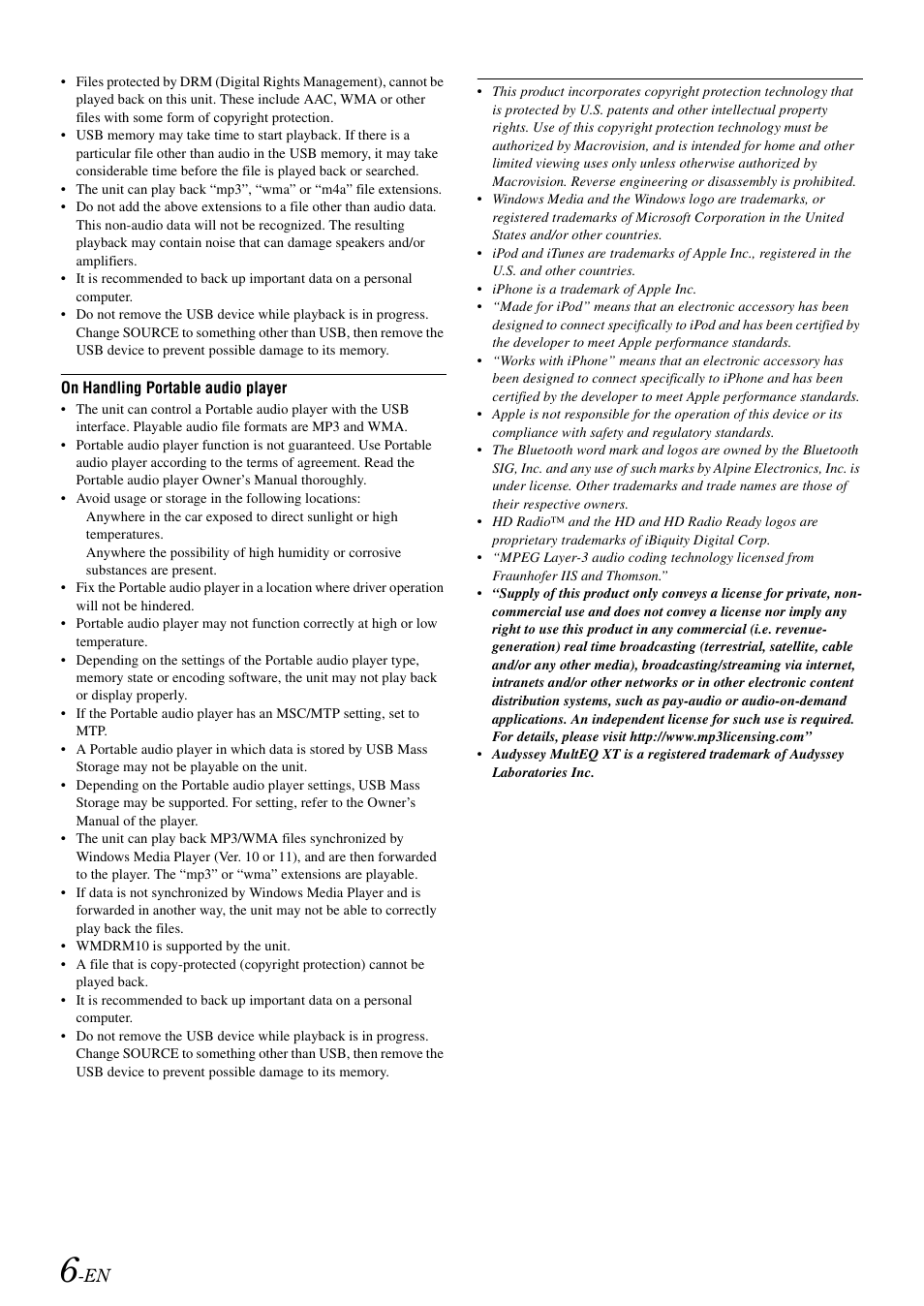 Alpine IXA-W407 User Manual | Page 8 / 76